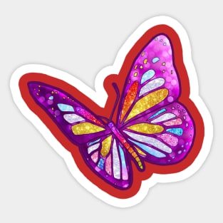 funny butterfly Sticker